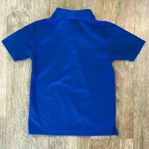 Chaps Blue Polo Short Sleeve Shirt Kids Boys Size Small 8 School Uniform EUC - Picture 3 of 5